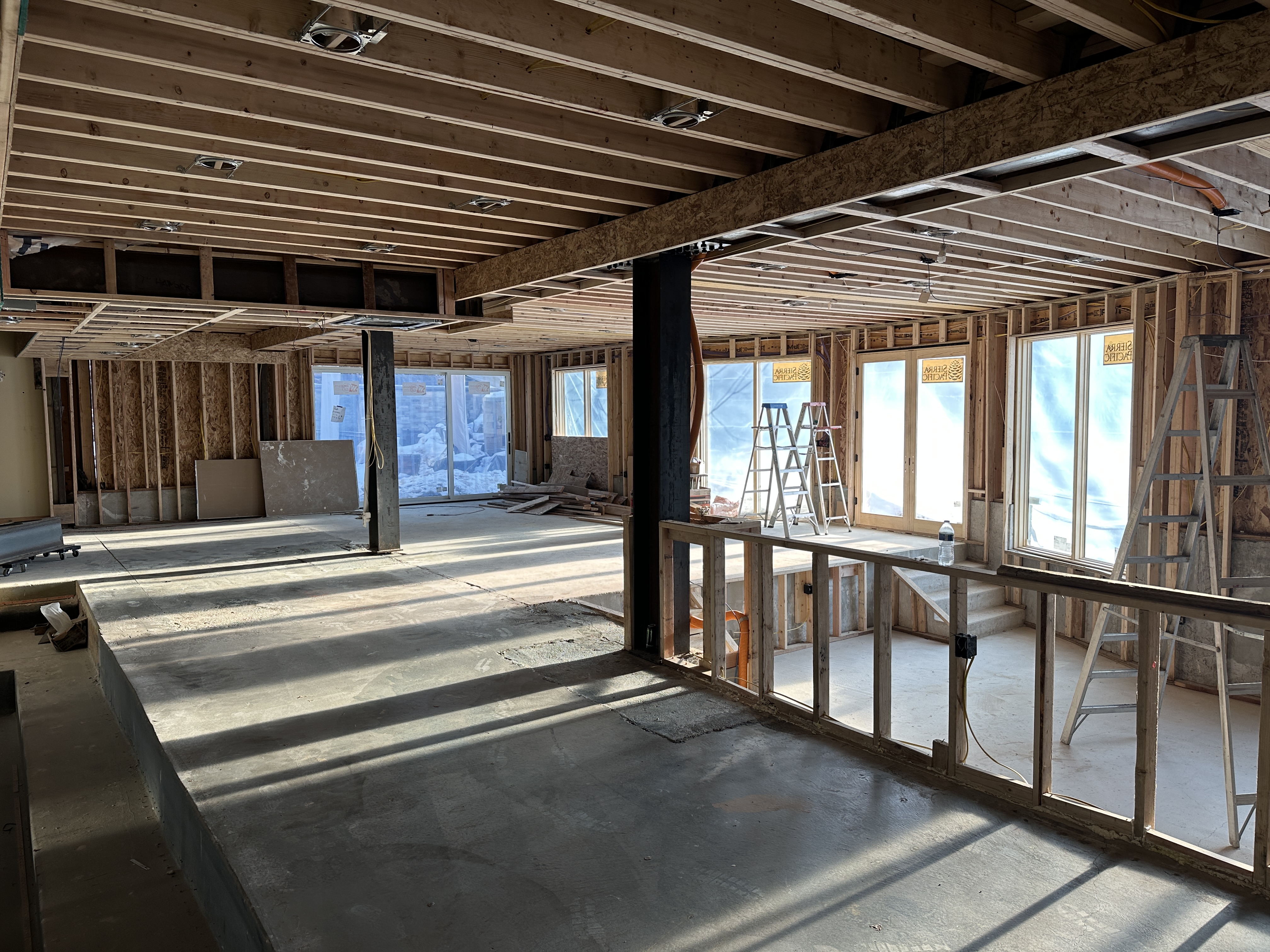 Big Oak whole-home remodel with extensive structural framing
